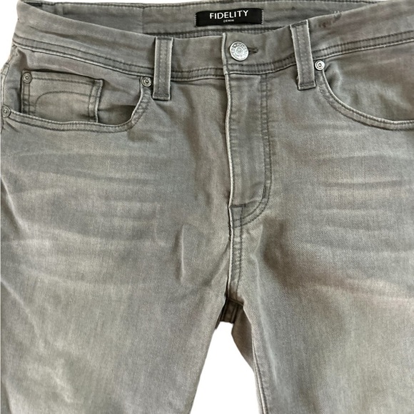 Fidelity denim size 34‎ gray jeans - Picture 6 of 7